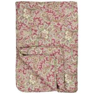 Pink and Green Paisley Quilt