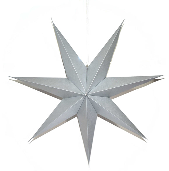 Silver Foldout Paper Star