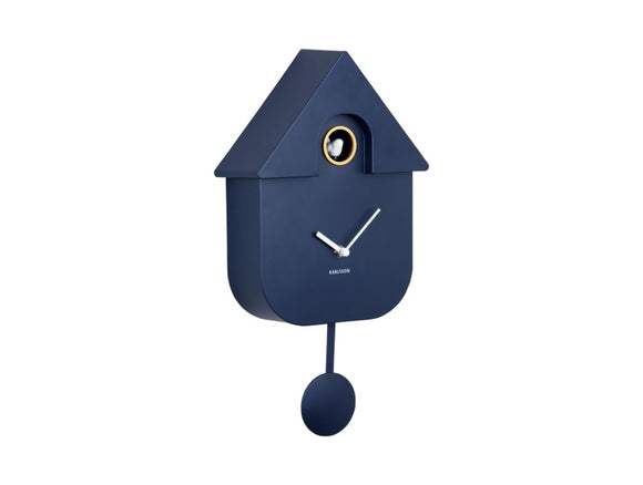 Modern Cuckoo Clock in Dark Blue