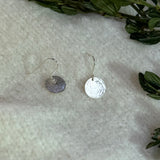 Hook Earrings with Disc Charm