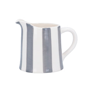 Grey Striped Stoneware Jug