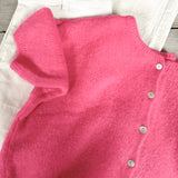 Cropped Sleeve Mohair Cardigan