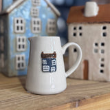 Mini Ceramic Jug with House