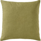 Herb Green Linen Square Cushion