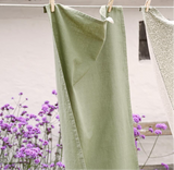 Green Cotton Teatowel