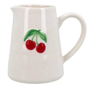 Mini Ceramic Jug with Cherries