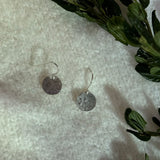 Hook Earrings with Disc Charm