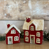 Large Ceramic Christmas House for Tealight