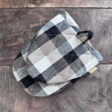 Half Oven Glove in Black Check