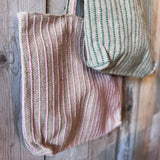 Jute Bag with Contrast Stripe