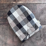 Half Oven Glove in Black Check