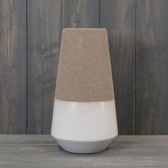 Textured Mocha Vase