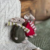 Felt Mouse In Red Cord