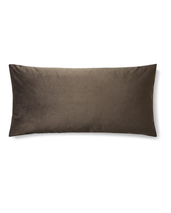 Long Oblong Cushion in Mole Velvet