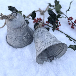 Decorative Zinc Bell with Stars