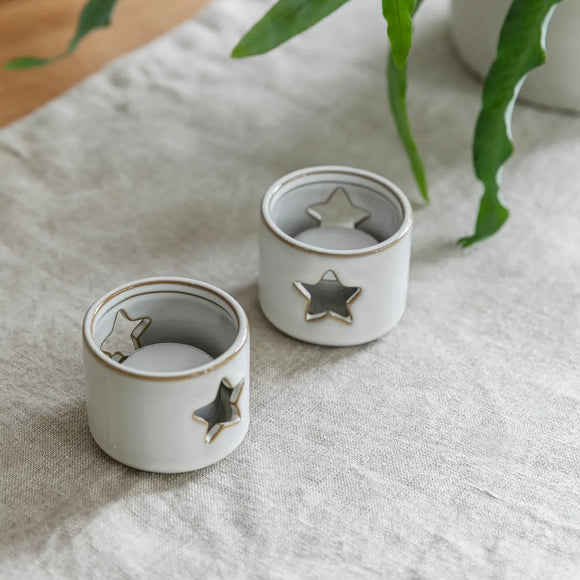 Ceramic Star Tealight Holder