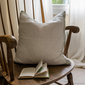 100% Linen Cushion in Cloud