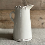 Pretty White Ceramic Jug