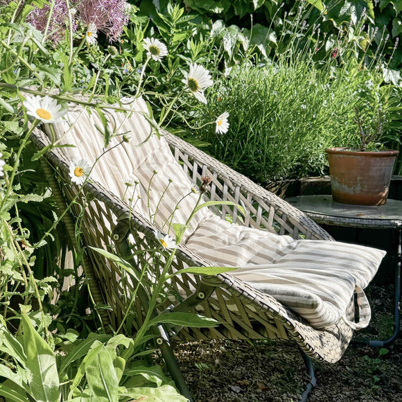 Natural and Grey Stripe Cotton Mattress