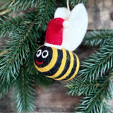 Felt Christmas Bee Decoration