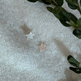 Silver Star Stud Earrings