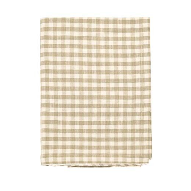 Natural Gingham Tablecloth 203 x 130 cm – Camperdown Lane