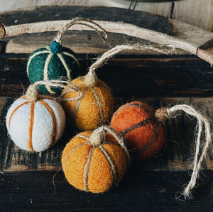 Fairtrade Felt Pumpkin Set