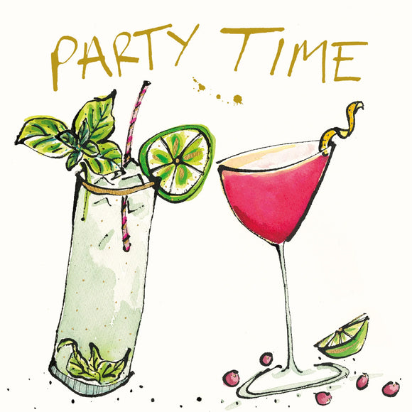 Party Time Cocktails Card