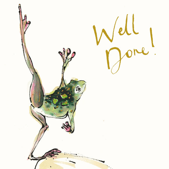 ‘Well Done’ Frog Card