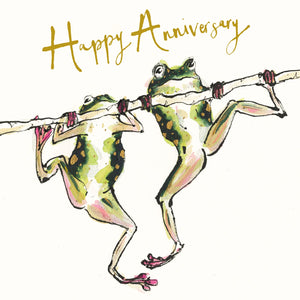 Happy Anniversary Frogs Card