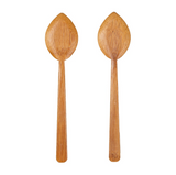 Bamboo Leaf Design Salad Servers