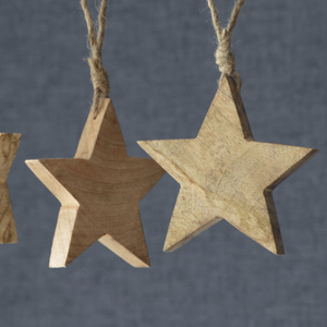 Wooden Hanging Star Decoration