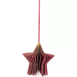 Honeycomb Star Decoration in Pink