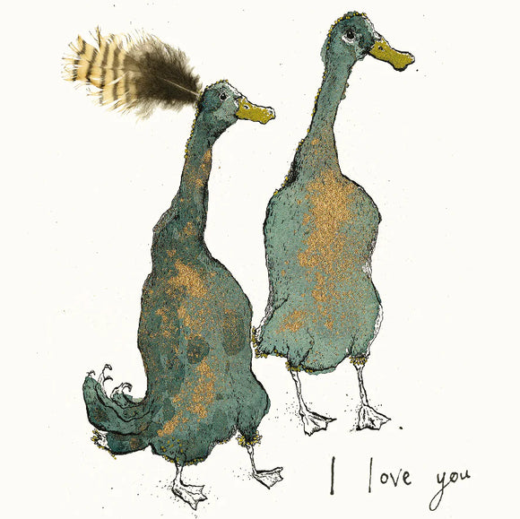 I Love You Ducks Card