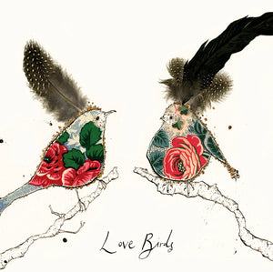 Feathery Love Birds Card