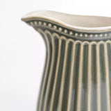 Small Ribbed Jug in Olive