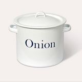 White Enamel Onion Store