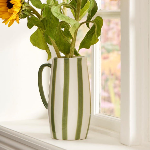 Green Striped Jug