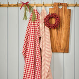 Red Stripe Cotton Teatowel