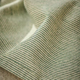 Green Fine Stripe Cotton Teatowel