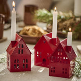 Red House Candle Holder