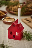 Red House Candle Holder