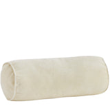 Velvet Bolster Cushion in Buttermilk