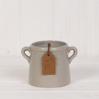 Grey Ceramic Pot 8cm