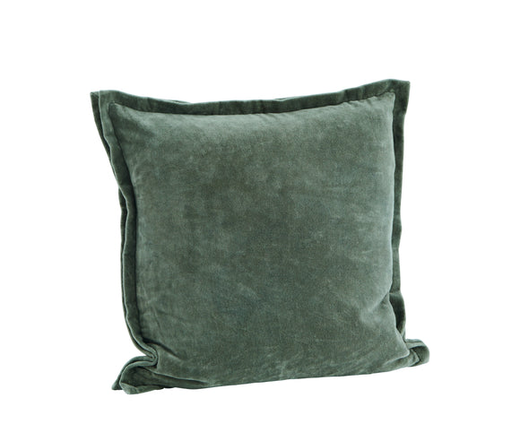 Velvet Square Cushion in Teal