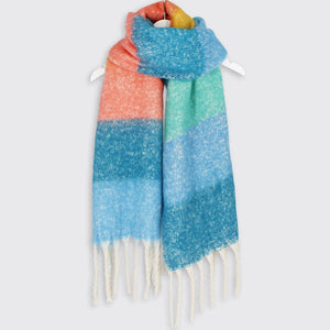 Multi Stripe Chunky Scarf