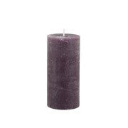 Rustic Pillar Candles in Plum