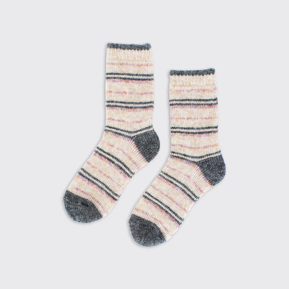 Cosy Striped Knit Socks