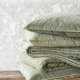 Olive Linen Square Cushion