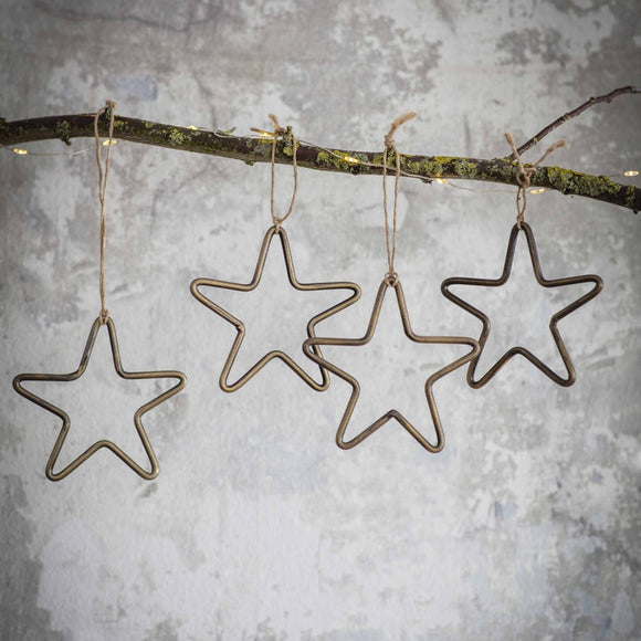 Brass Hanging Star Decoration